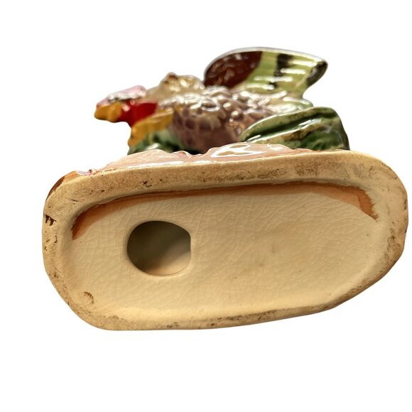 Ceramic Rooster Figurine Multicolor Hand-Painted Mid-Century Farmhouse Decor Vin - Picture 6 of 13